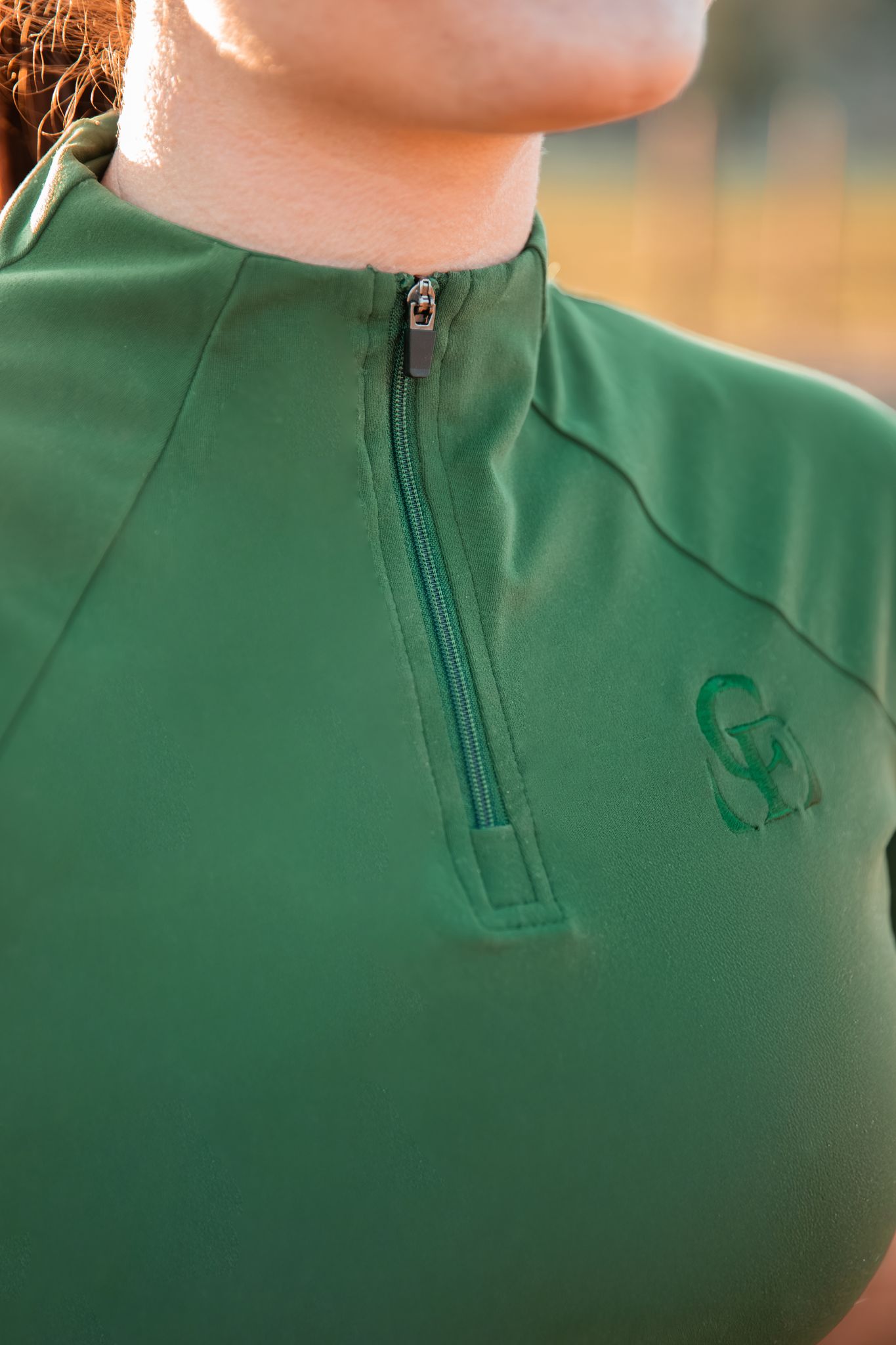 CheFauve baselayer short sleeve deep green