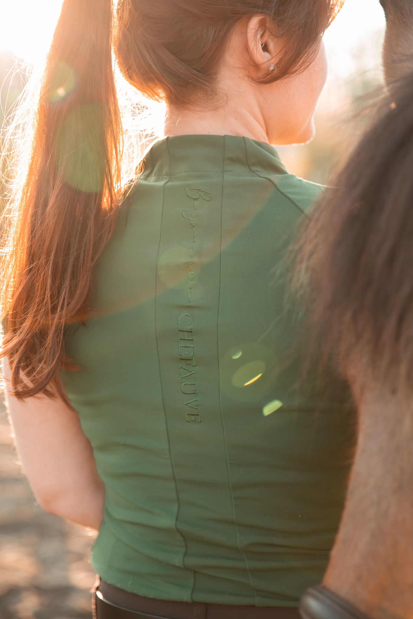CheFauve baselayer short sleeve deep green