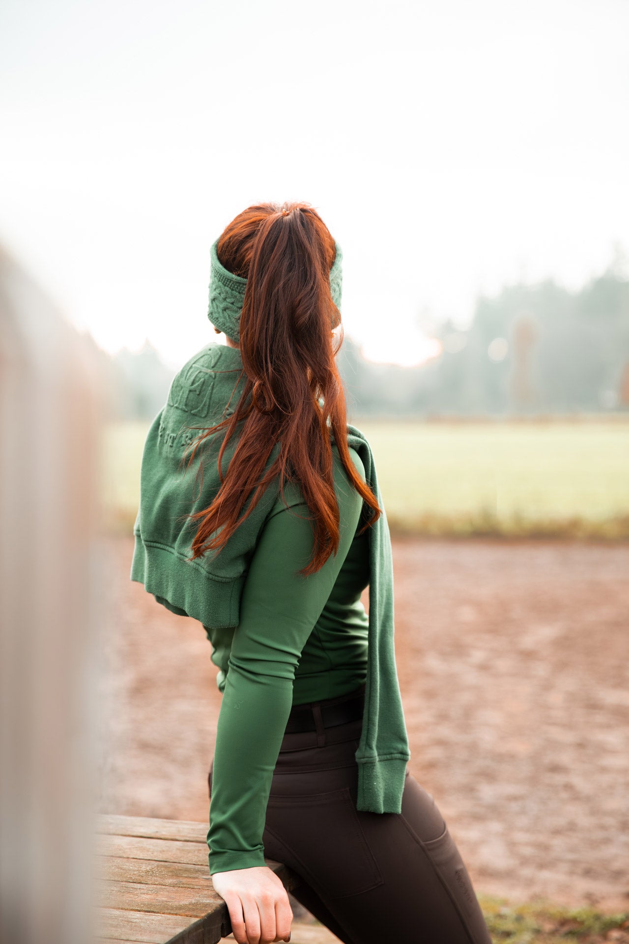 chefauve hoofdband deep green